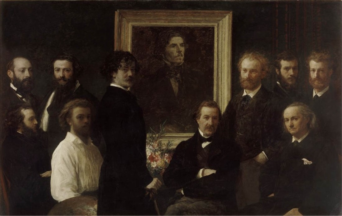 Henri Fantin-Latour - Hommage à Delacroix (1864).